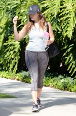 KELLY BROOK in Leggings Leaves Gym in Los Angeles 0403