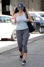 KELLY BROOK in Leggings Leaves Gym in Los Angeles 0403