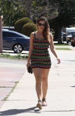 KELLY BROOK in Short Tight Dress Out and About in Los Angeles