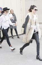 KENDALL JENNER and CARA DELEVINGNE at Chanel Fashion Show in Paris