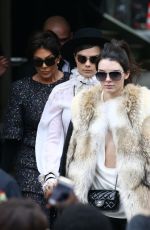 KENDALL JENNER and CARA DELEVINGNE at Chanel Fashion Show in Paris