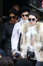 KENDALL JENNER and CARA DELEVINGNE at Chanel Fashion Show in Paris