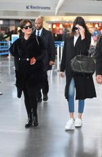 KENDALL JENNER Arrives at JFK Airport in New York