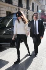 KENDALL JENNER Out and About in Paris 0503
