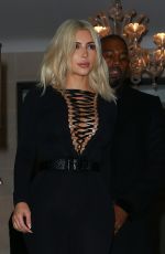 KIM KARDASHIAN and Kanye West Leaves Their Hotel in Paris