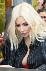 KIM KARDASHIAN and Kanye West Out and About in Paris 0903