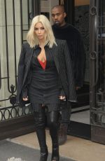 KIM KARDASHIAN and Kanye West Out and About in Paris 0903