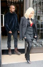 KIM KARDASHIAN and Kanye West Out and About in Paris 0903