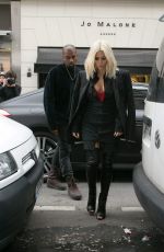 KIM KARDASHIAN and Kanye West Out and About in Paris 0903
