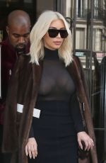 KIM KARDASHIAN Out and About in Paris 1103