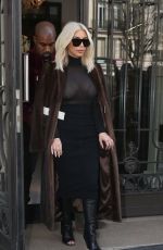 KIM KARDASHIAN Out and About in Paris 1103