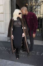 KIM KARDASHIAN Out and About in Paris 1103