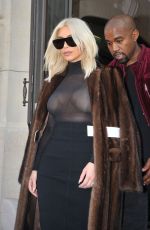 KIM KARDASHIAN Out and About in Paris 1103