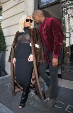 KIM KARDASHIAN Out and About in Paris 1103