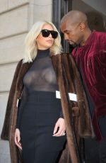 KIM KARDASHIAN Out and About in Paris 1103