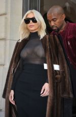 KIM KARDASHIAN Out and About in Paris 1103