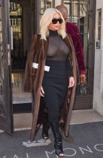 KIM KARDASHIAN Out and About in Paris 1103