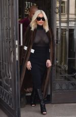KIM KARDASHIAN Out and About in Paris 1103