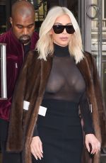 KIM KARDASHIAN Out and About in Paris 1103