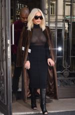 KIM KARDASHIAN Out and About in Paris 1103