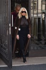 KIM KARDASHIAN Out and About in Paris 1103