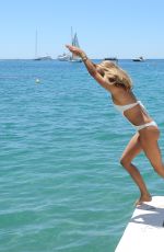 KIMBERLEY GARNER in Swimsuit at a Beach in Cannes