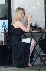 KIRSTEN DUNST Dines at Joan