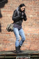 KRYSTEN RITTER on the Set of A.K.A. Jessica Jones in New York 0903