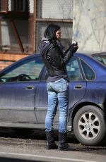 KRYSTEN RITTER on the Set of A.K.A. Jessica Jones in New York 0903