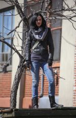 KRYSTEN RITTER on the Set of A.K.A. Jessica Jones in New York 0903