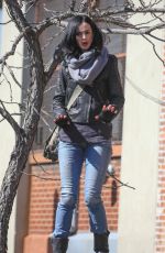 KRYSTEN RITTER on the Set of A.K.A. Jessica Jones in New York 0903