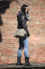 KRYSTEN RITTER on the Set of A.K.A. Jessica Jones in New York 0903