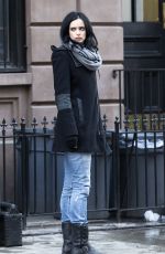 KRYSTEN RITTER on the Set of A.K.A. Jessica Jones in new York 1103