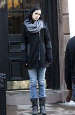 KRYSTEN RITTER on the Set of A.K.A. Jessica Jones in new York 1103