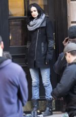 KRYSTEN RITTER on the Set of A.K.A. Jessica Jones in new York 1103