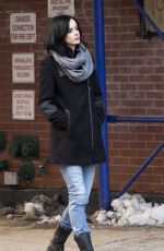 KRYSTEN RITTER on the Set of A.K.A. Jessica Jones in new York 1103