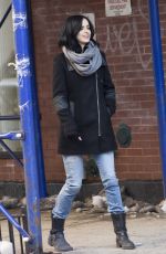 KRYSTEN RITTER on the Set of A.K.A. Jessica Jones in new York 1103