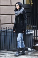 KRYSTEN RITTER on the Set of A.K.A. Jessica Jones in new York 1103