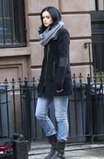 KRYSTEN RITTER on the Set of A.K.A. Jessica Jones in new York 1103