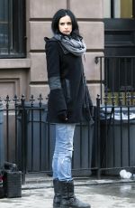 KRYSTEN RITTER on the Set of A.K.A. Jessica Jones in new York 1103