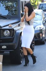 KYLIE JENNER in Tights Out and About in West Hollywood 0603