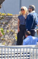LADY GAGA at Broad Beach Club in Malibu 2403