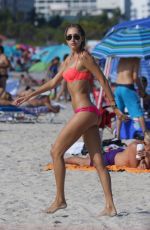 LAUREN STONER in Bikini at a Beach in Miami 1503