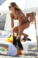 LAUREN STONER in Bikini at a Beach in Miami 2203