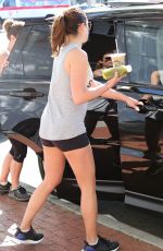 LEA MICHELE in Shorts Out and About in Los Angeles 0703