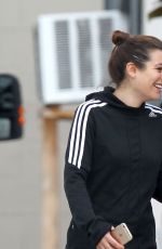 LEA MICHELE on the Set of Scream Queens in New Orleans 2403