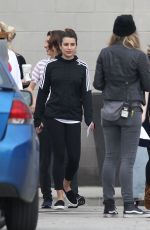 LEA MICHELE on the Set of Scream Queens in New Orleans 2403