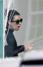 LEA MICHELE Out for Walk and Lunch in New Orleans