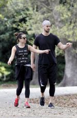 LEA MICHELE Out for Walk and Lunch in New Orleans