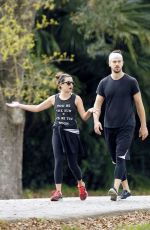 LEA MICHELE Out for Walk and Lunch in New Orleans